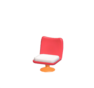 Orange Pop art chair