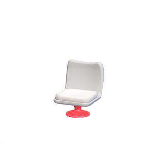 White Pop art chair