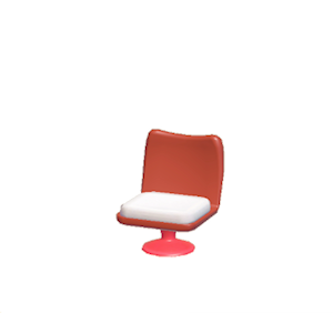 Red Pop art chair