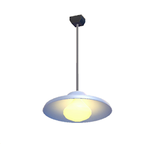 Cyan Pop art lamp