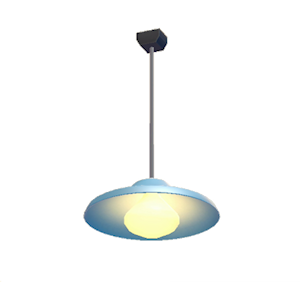 Blue Pop art lamp