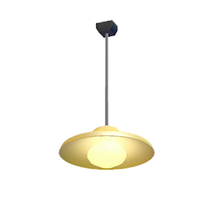 Yellow Pop art lamp