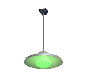 Green Pop art lamp