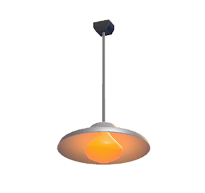 Orange Pop art lamp