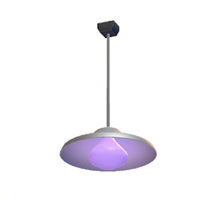 Purple Pop art lamp