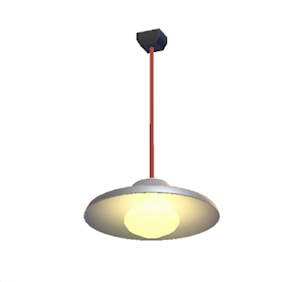 Red Pop art lamp