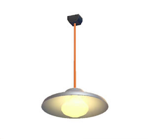Orange Pop art lamp