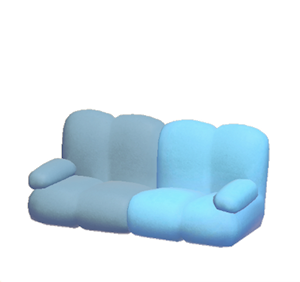 Gray Pop art sofa