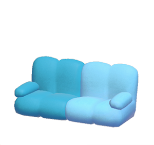 Blue Pop art sofa
