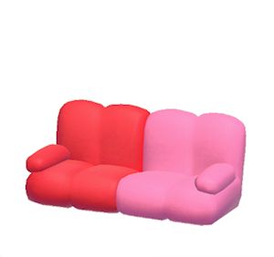 Rose Pop art sofa