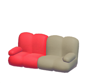 Beige Pop art sofa