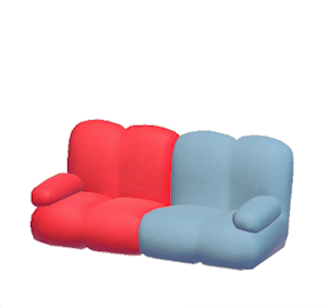 Gray Pop art sofa