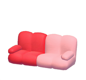 Pink Pop art sofa