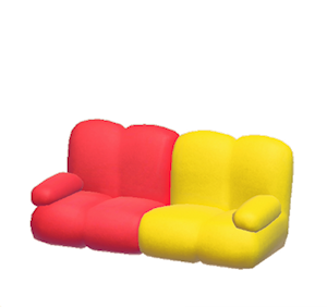 Yellow Pop art sofa