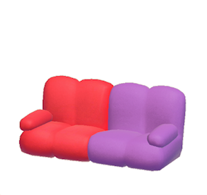 Purple Pop art sofa