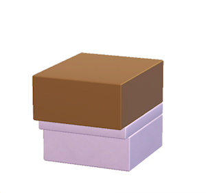 Brown Protruding wall