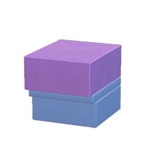 Blue Protruding wall