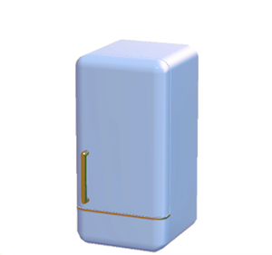 Cyan Refrigerator