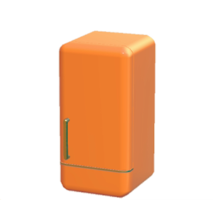 Orange Refrigerator
