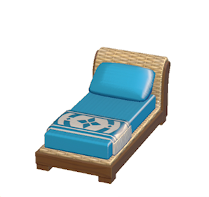 Blue Resort bed