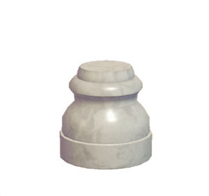 White Round pillar (lower)