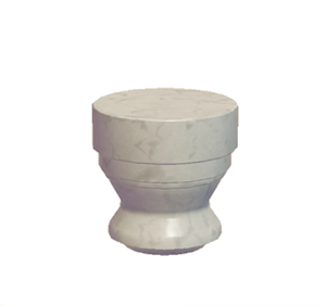 White Round pillar (upper)