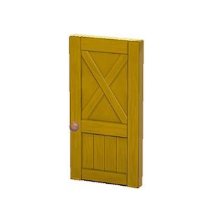 Yellow Rustic door