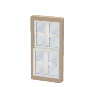Beige Sash window