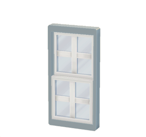 Gray Sash window