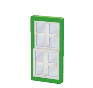 Green Sash window