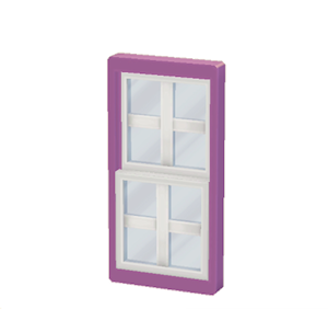Purple Sash window