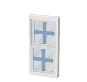 Cyan Sash window