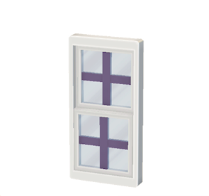 Plum Sash window