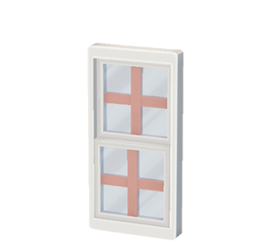 Pink Sash window