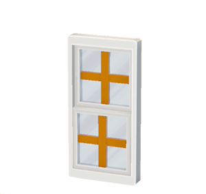 Orange Sash window
