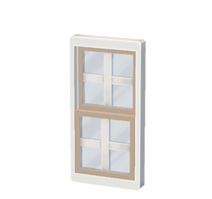 Beige Sash window