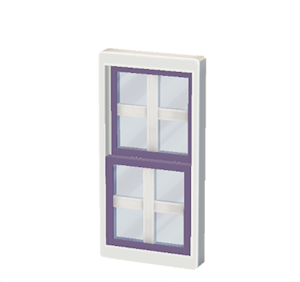 Plum Sash window
