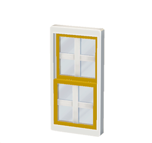 Yellow Sash window
