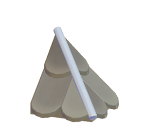 Beige Scale hipped roof