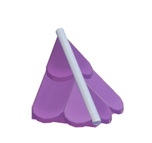 Purple Scale hipped roof