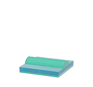 Aquamarine Scale roof decoration