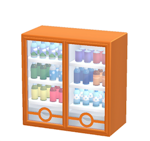 Orange Shop fridge