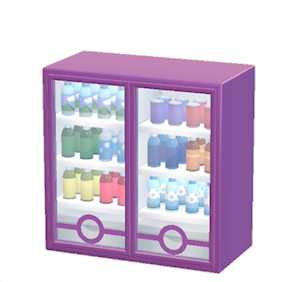 Purple Shop fridge