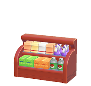 Red Shop shelf