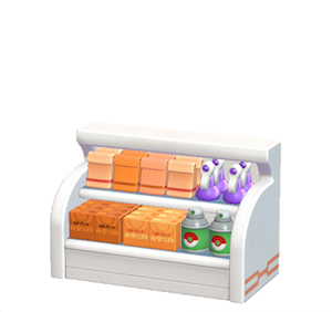 Orange Shop shelf