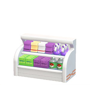 Purple Shop shelf