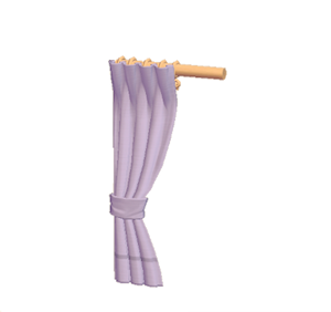 Purple Simple curtain (left)