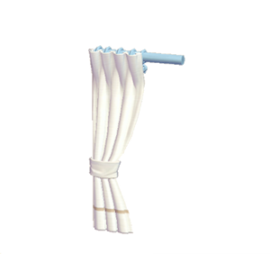 Cyan Simple curtain (left)