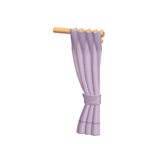 Purple Simple curtain (right)