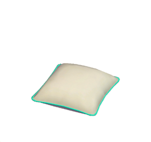 Aquamarine Simple cushion